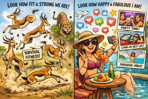 PERFORMATIVE HAPPINESS, SURVIVAL FITNESS