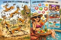 PERFORMATIVE HAPPINESS, SURVIVAL FITNESS